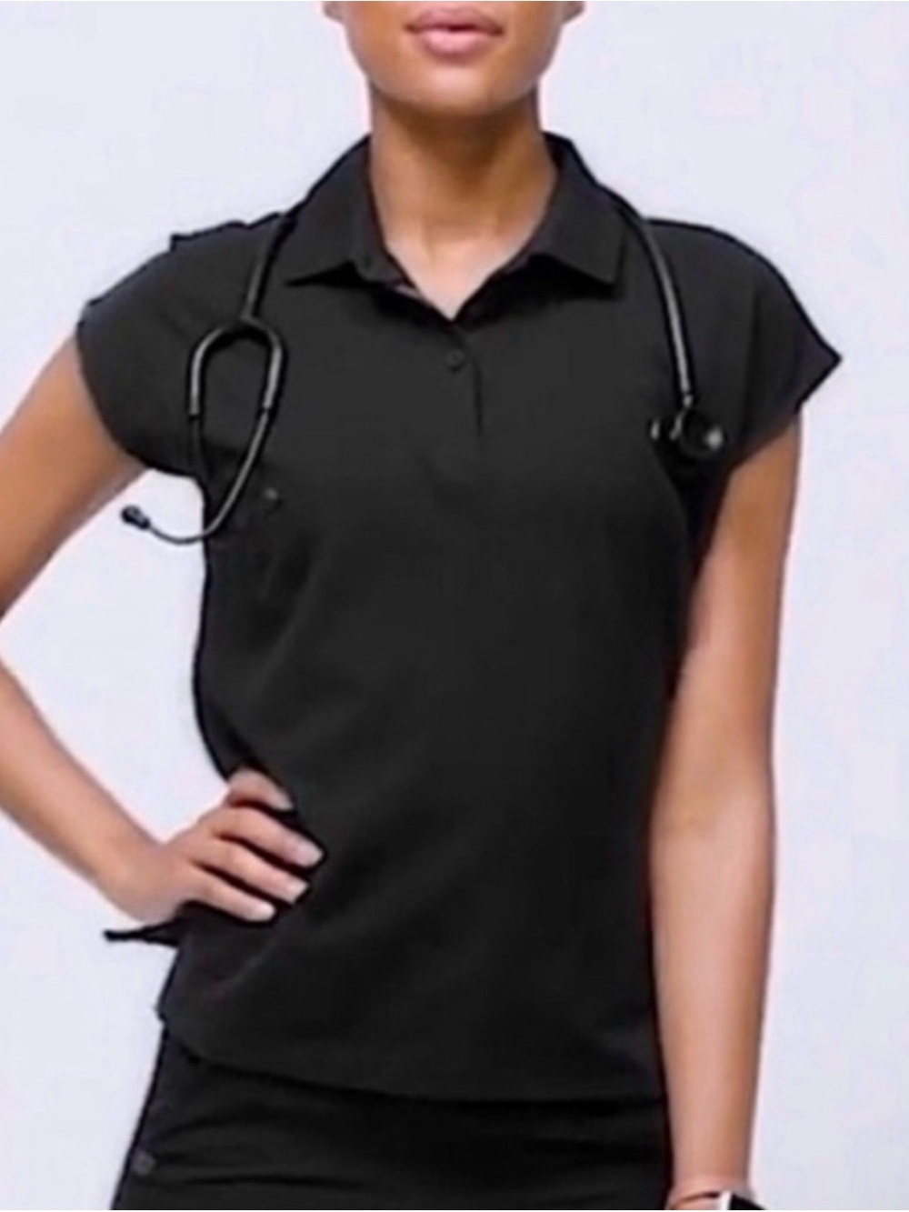 3 Pack Set NWT FIGS PRO Ella Scrub Polo Black XS (Fits Like Rafaela!) NEW IN BAG